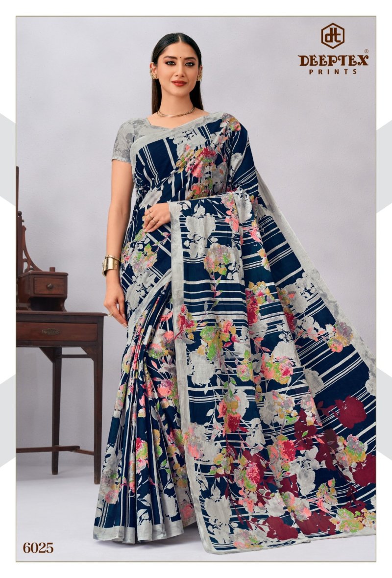 Mother India Vol 60 By Deeptex Cotton Printed Saree